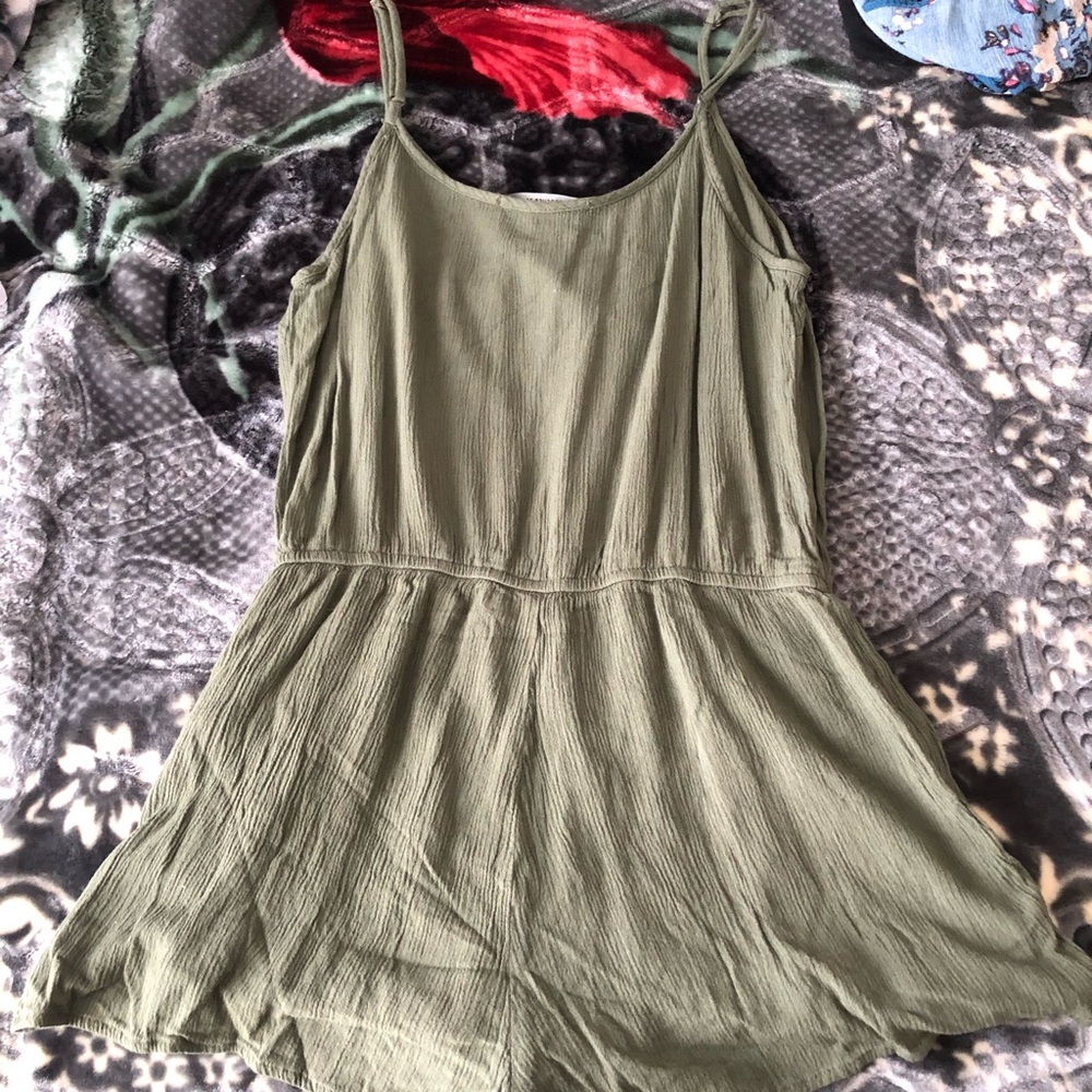 Olive green romper